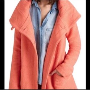 Anthropologie moth boiled wool coat